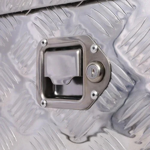 39inch Aluminum Tool Box,heavy Duty Truck Bed Tool Box,outdoor Trailer Pickup Storage Tool Box,RV Storage Organizer,underbody Box W Lock Keys,silver 39x13x10inch - THE MILE MAKER DRIVER SHOP