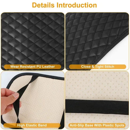 Car Armrest Pad Cover PU Leather Auto Center Console Seat Box Cover Protector Car Accessories Armrest Cushion Pad - THE MILE MAKER DRIVER SHOP