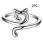 Hook Line Geometric Adjustable Animal Cat Ring Knitted Ornament - THE MILE MAKER DRIVER SHOP