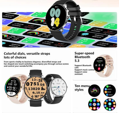 Ultra Slim Smart Watch For Men Women, 1.43 AMOLED Screen Fitness Watches , LP67 Outdoor Watch For Android Ios - THE MILE MAKER DRIVER SHOP