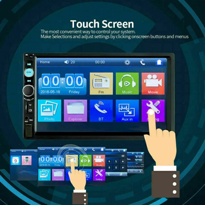 7-inch Bluetooth Car MP5 Player - THE MILE MAKER DRIVER SHOP