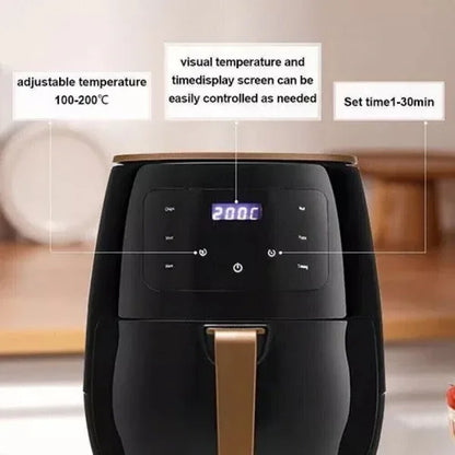 6L Air Fryer Large Capacity Digital Touch Screen Mulitifunction Oil Free Cooking - THE MILE MAKER DRIVER SHOP