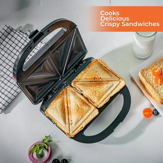 Waffle Maker Toastie Maker Sandwich NonStick Plates Cake Machine Breakfast Maker - THE MILE MAKER DRIVER SHOP