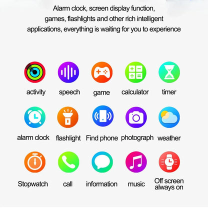 Smart Watch Women Men 2.0 Display - Waterproof Fitness Tracker With Bluetooth Call Answer, 24 -7 Heart Rate Sleep Monitor, Pedometer Fashion Gift For Her - THE MILE MAKER DRIVER SHOP