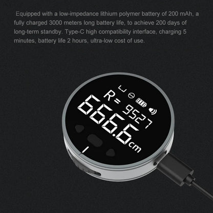Distance Measuring Instrument Electronic Measuring Ruler Tape Measure High Definition Digital LCD High Precision Electronic Measuring Ruler Tool - THE MILE MAKER DRIVER SHOP