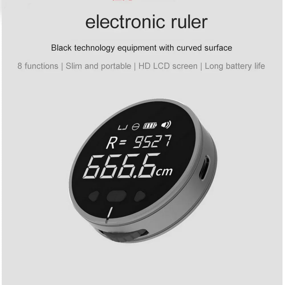 Distance Measuring Instrument Electronic Measuring Ruler Tape Measure High Definition Digital LCD High Precision Electronic Measuring Ruler Tool - THE MILE MAKER DRIVER SHOP