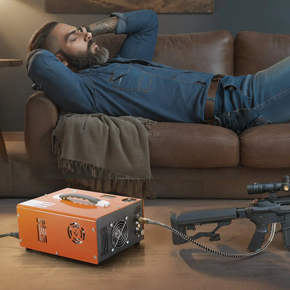 PCP Air Compressor, 4500PSI Portable PCP Compressor With Built-in Converter, Auto-Stop, Oil Water-Free CompressorPump - THE MILE MAKER DRIVER SHOP