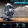 3000mAh Battery Electric USB Mini Cooling Fans Portable Handheld Misting Mist Rechargeable Fan - THE MILE MAKER DRIVER SHOP