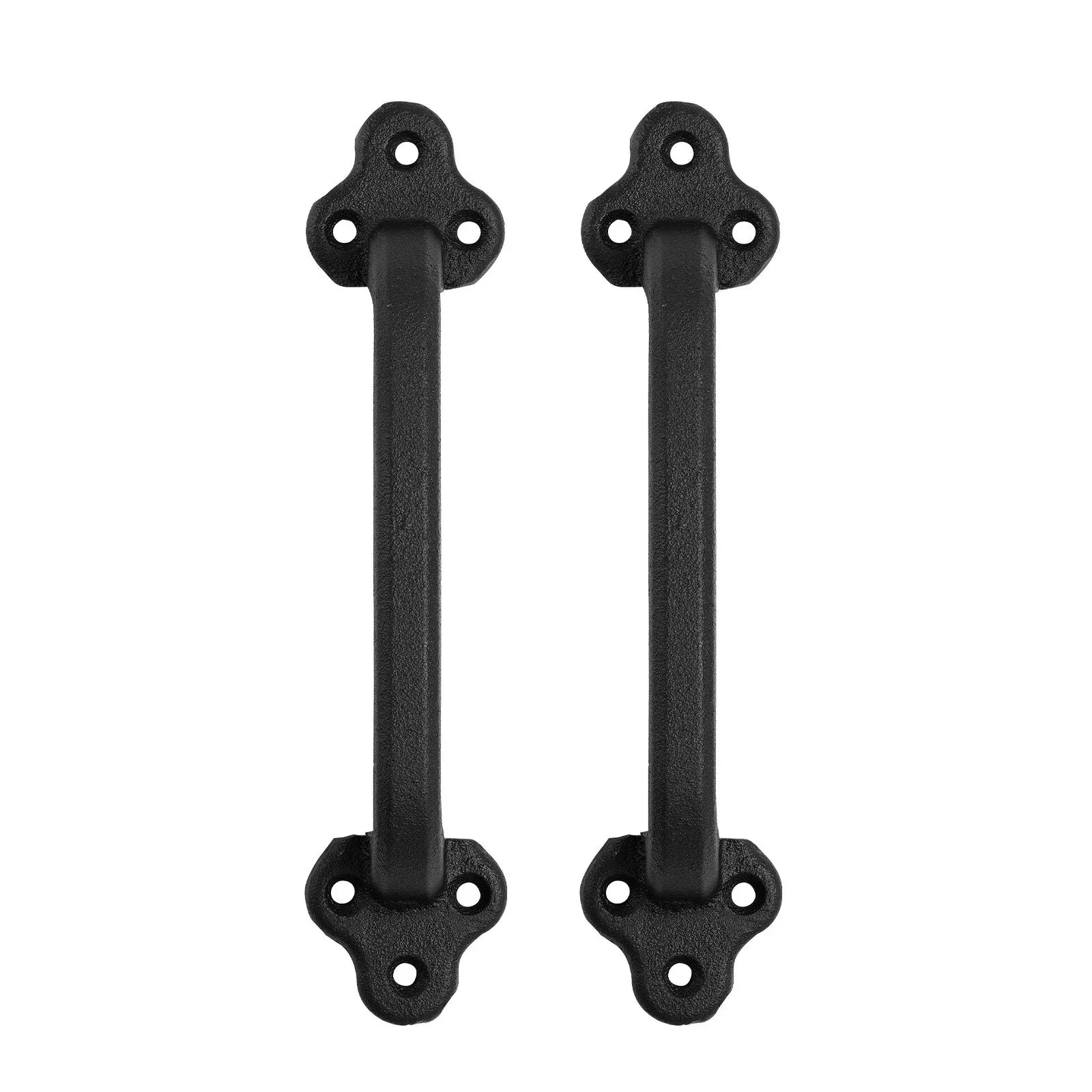 2Pcs Barn Door Handles 9 In Rustic Heavy Duty Carbon Steel Garden Gate Pulls - THE MILE MAKER DRIVER SHOP