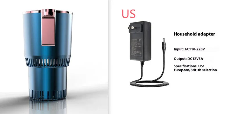 2 In1 Car Heating Cooling Cup 12V Smart Car Cup Holder Digital Temperature Display Drink Cup Warmer Cooler Mini Car Refrigerator - THE MILE MAKER DRIVER SHOP